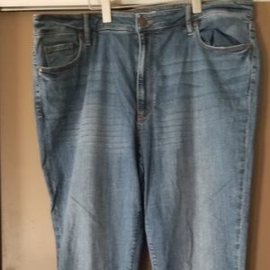 Loft curvy high waist skinny ankle denim